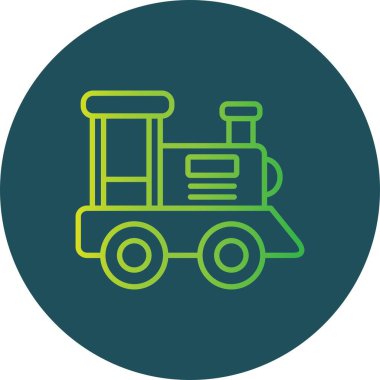 Oyuncak Treni Yaratıcı Simgeler Tasarımı