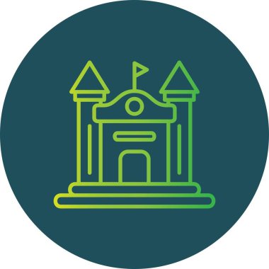 Şişirilebilir Şato Yaratıcı Simgeler Tasarımı