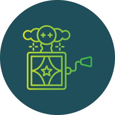 Kutudaki Jack Yaratıcı Simgeler Tasarımı