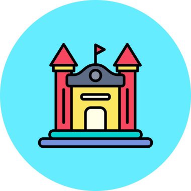 Şişirilebilir Şato Yaratıcı Simgeler Tasarımı