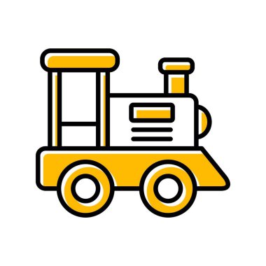 Oyuncak Treni Yaratıcı Simgeler Tasarımı