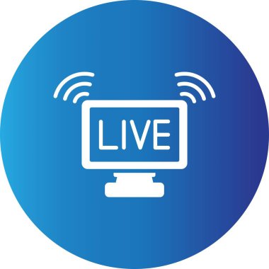 Canlı Yayın Yaratıcı Simgeler Tasarımı