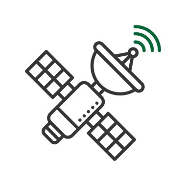 Uydu Yaratıcı Simgeler Tasarımı