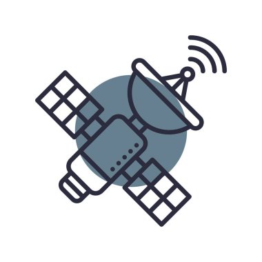 Uydu Yaratıcı Simgeler Tasarımı