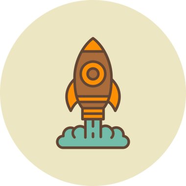 Roket Yaratıcı Simgeler Tasarımı