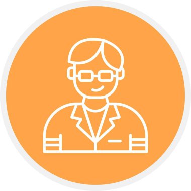 Bilim adamı Yaratıcı Simgeler Tasarımı