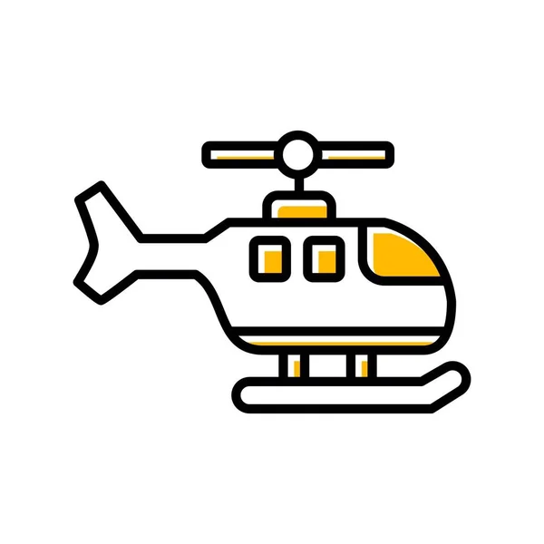 ヘリコプターの創造的なアイコンのデザイン — ストックベクタ