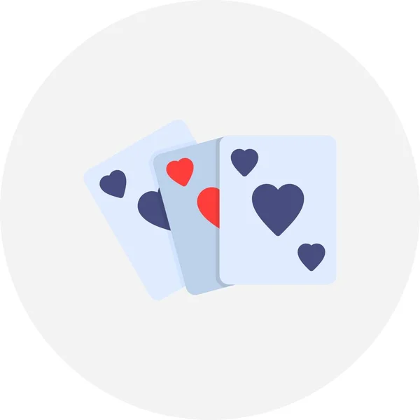 Poker Kreatywne Ikony Desig — Wektor stockowy