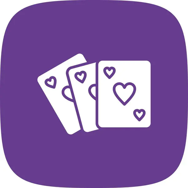 Poker Icônes Créatives Desig — Image vectorielle