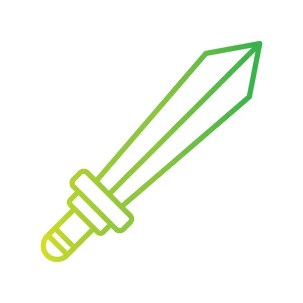 Ícones Criativos Espada Desig — Vetor de Stock