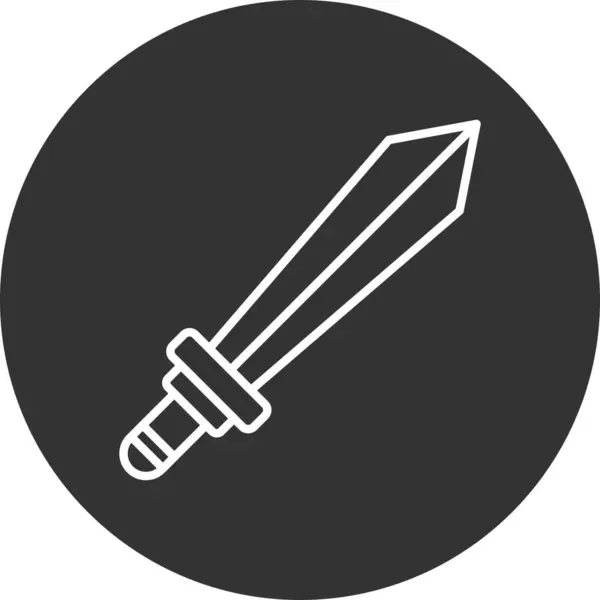 Schwert Kreative Ikonen Desig — Stockvektor