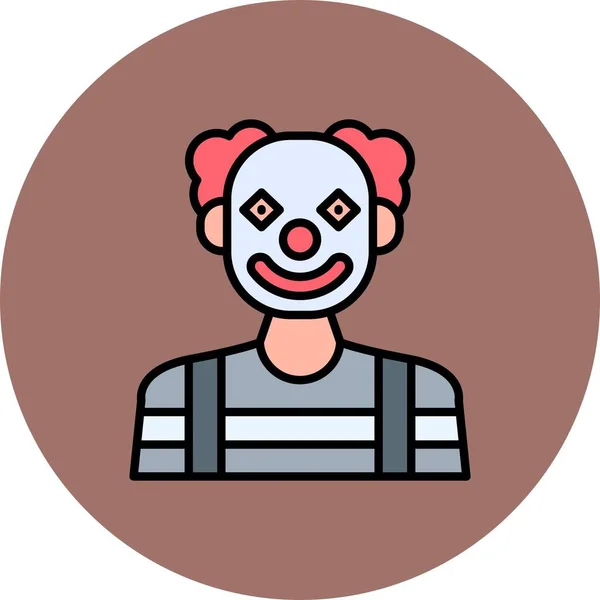 Clown Creative Icons Desig — Vector de stock