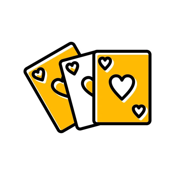 Креативные Иконы Покера — стоковый вектор
