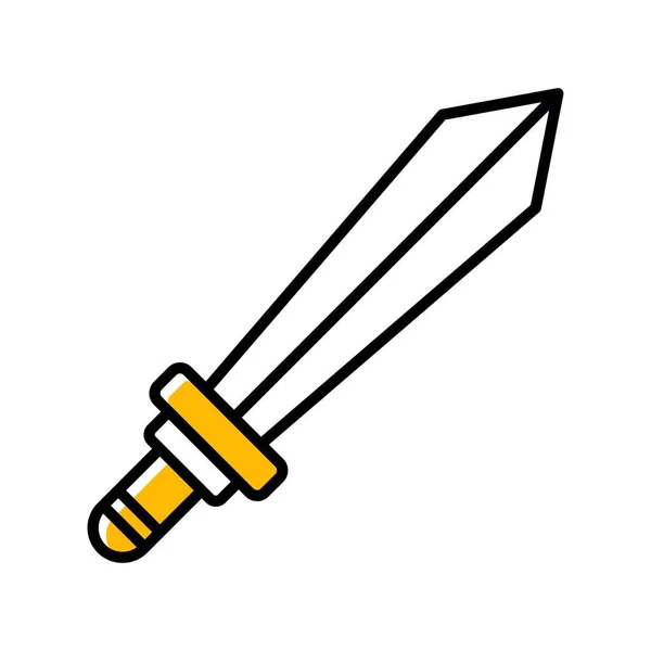 Kılıç Yaratıcı Simgeler Tasarımı — Stok Vektör