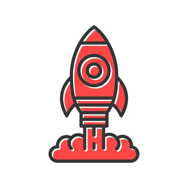 Rocket Icone Creative Desig — Vettoriale Stock