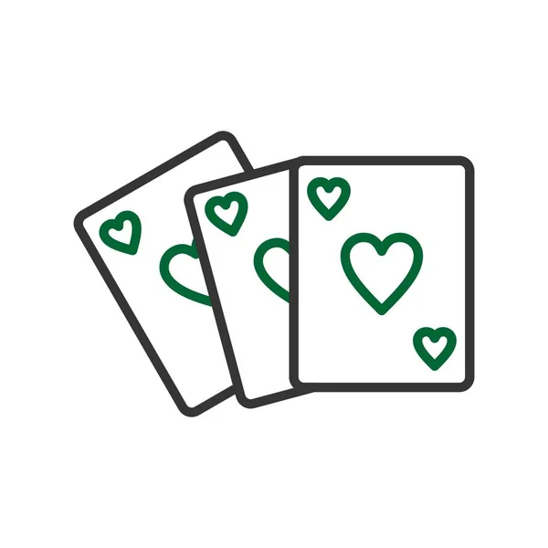 Poker Iconos Creativos Desig — Vector de stock