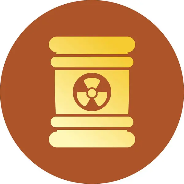 Kreative Ikonen Der Atomkraft — Stockvektor