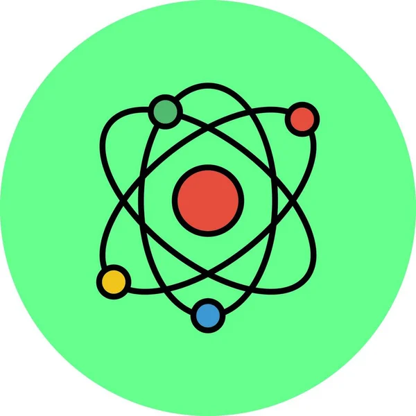 Atom Creative Icons Desig — Vettoriale Stock