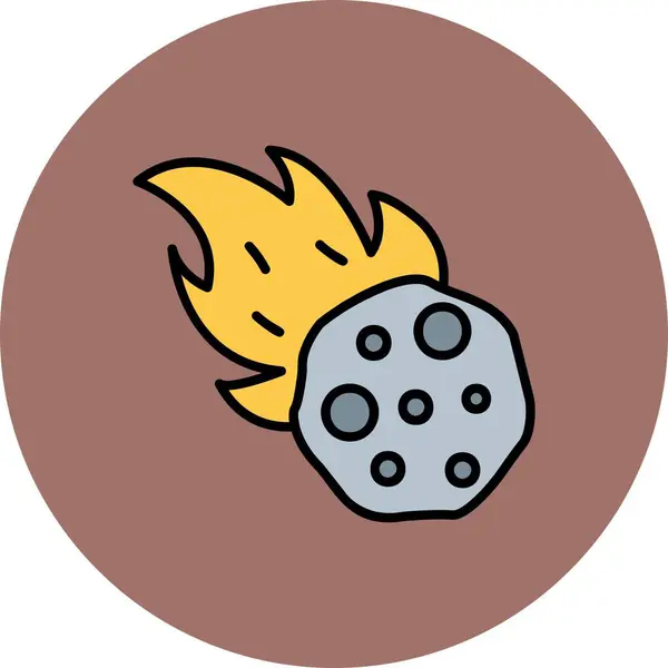Meteor Creative Icons Desig — Stockový vektor