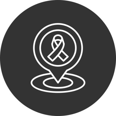 Harita Konumu Yaratıcı Simgeler Tasarımı