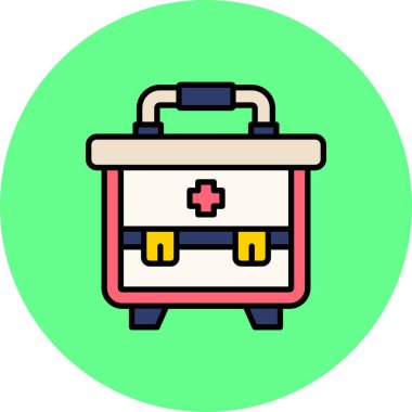 İlk Yardım Kiti Yaratıcı Simgeler Tasarımı