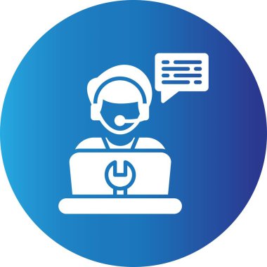 Teknik Destek Yaratıcı Simgeler Desig