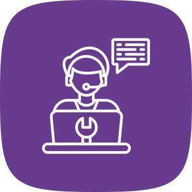 Teknik Destek Yaratıcı Simgeler Desig