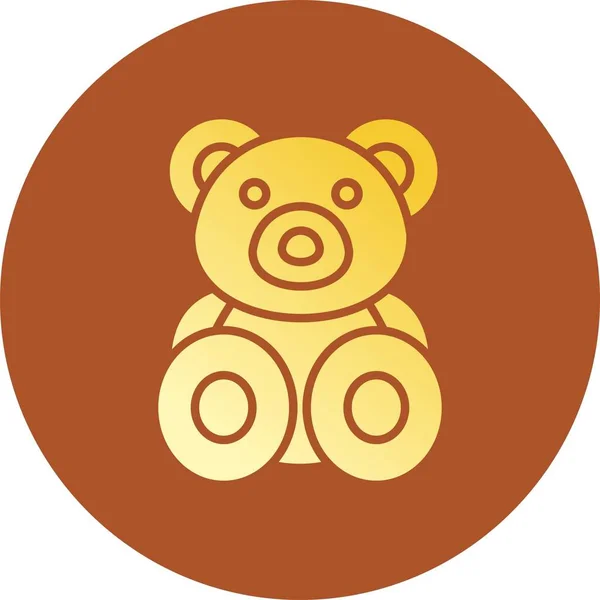 Teddy Bear Creative Icons Desig — Stock Vector