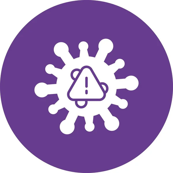 ウイルスの創造的なアイコンのデザイン — ストックベクタ