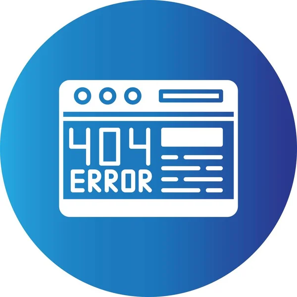 404 Hiba Kreatív Ikonok Tervezése — Stock Vector