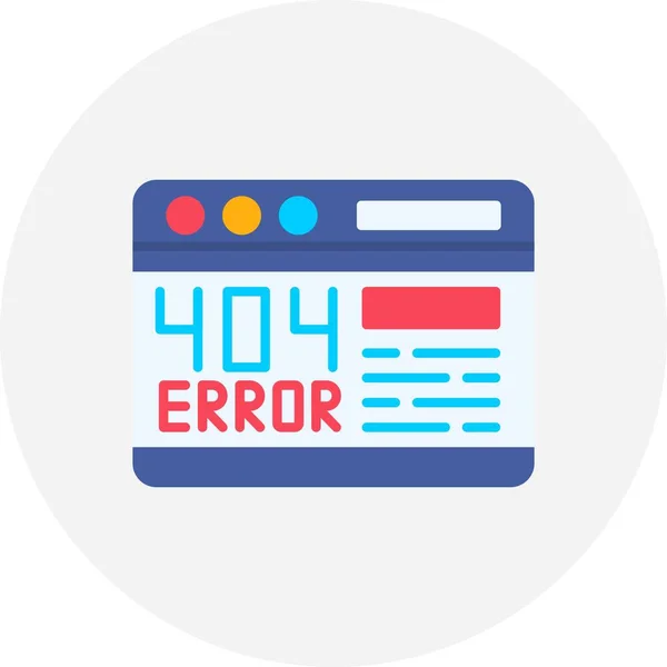 404 Fout Creatieve Pictogrammen Desig — Stockvector