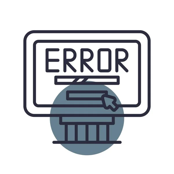 Error Creative Icons Desig — Stock Vector