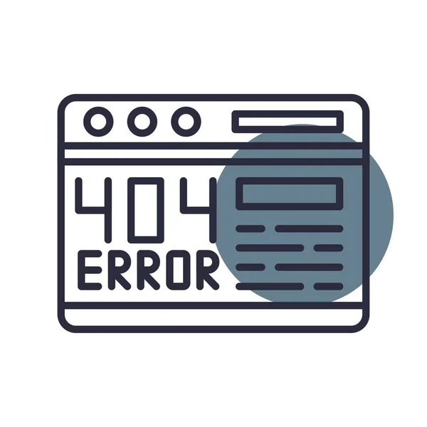 404 Error Creative Icons Desig — Stock Vector
