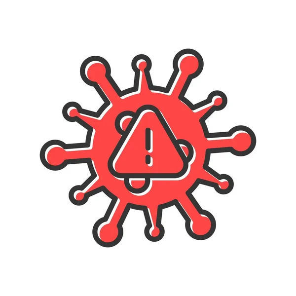 ウイルスの創造的なアイコンのデザイン — ストックベクタ