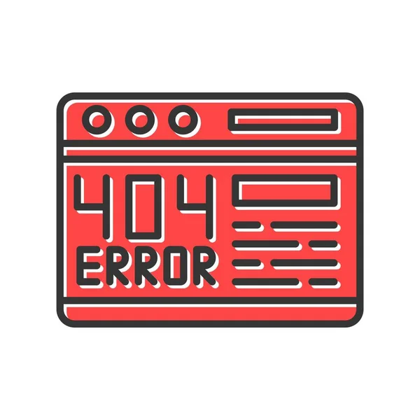 404 Error Iconos Creativos Desig — Archivo Imágenes Vectoriales
