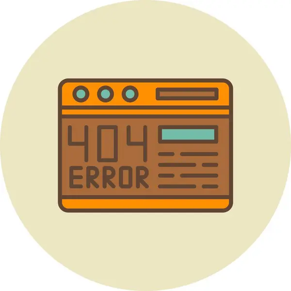 404 Error Iconos Creativos Desig — Vector de stock