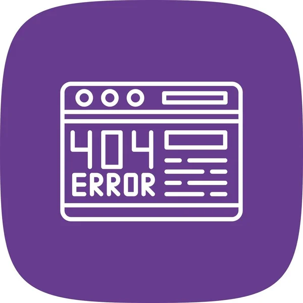 Erreur 404 Icônes Créatives Desig — Image vectorielle