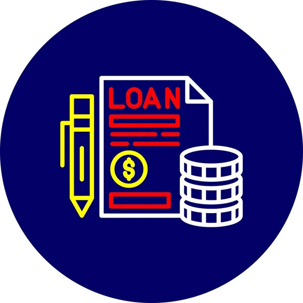 Loan Creative Icons Desig — Stock Vector