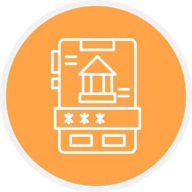 Çevrimiçi Bankacılık Yaratıcı Simgeler Tasarımı