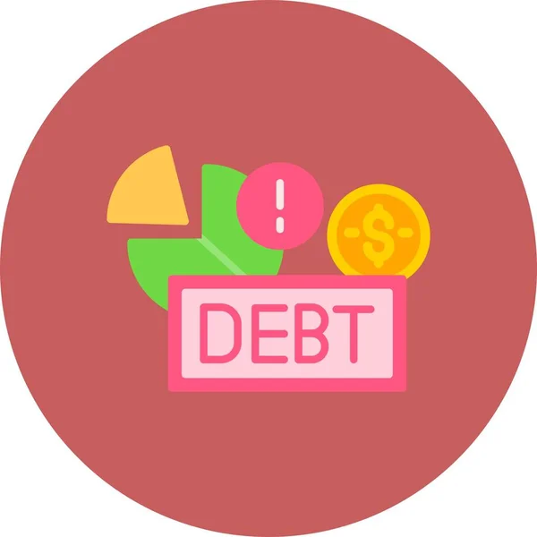 Долговые Креативные Иконы — стоковый вектор