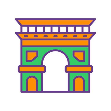 Ark De Triomphe Yaratıcı Simgeler Tasarımı