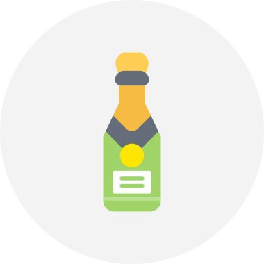 Şampanya Yaratıcı Simgeler Tasarımı