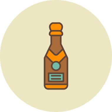 Şampanya Yaratıcı Simgeler Tasarımı