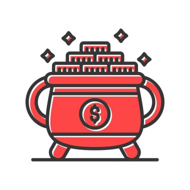 Altın Çömlek Yaratıcı Simgeler Tasarımı