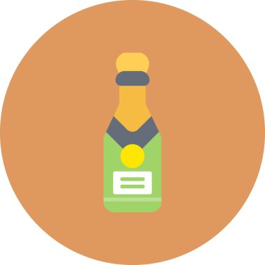 Şampanya Yaratıcı Simgeler Tasarımı