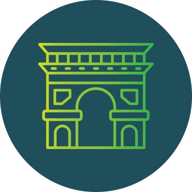 Ark De Triomphe Yaratıcı Simgeler Tasarımı