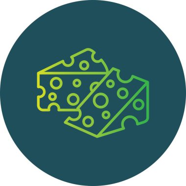 Peynir Yaratıcı Simgeleri Tasarımı