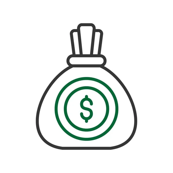Money Bag Creative Icons Desig — Stock Vector