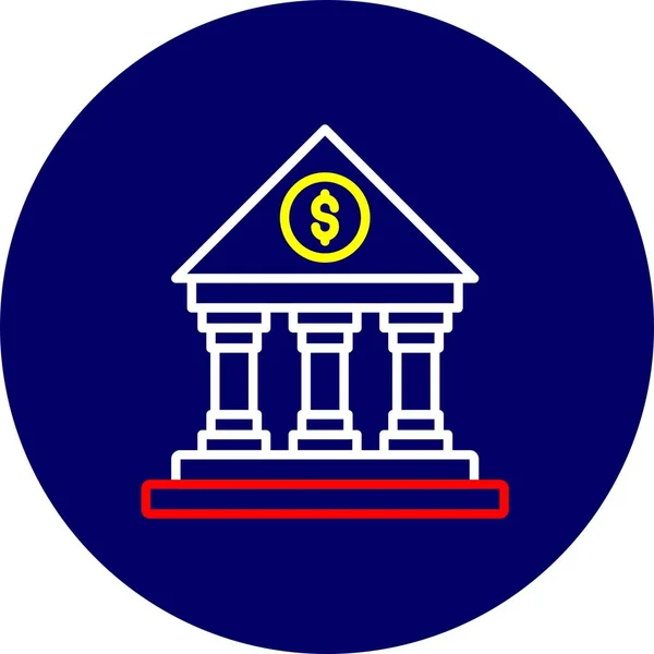 Bank Creative Icons Desig — Stok Vektör