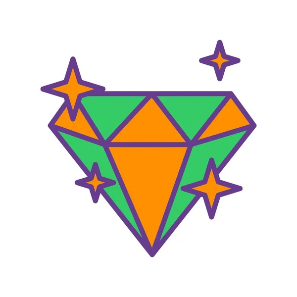 Diamond Creative Icons Desig — Stock Vector